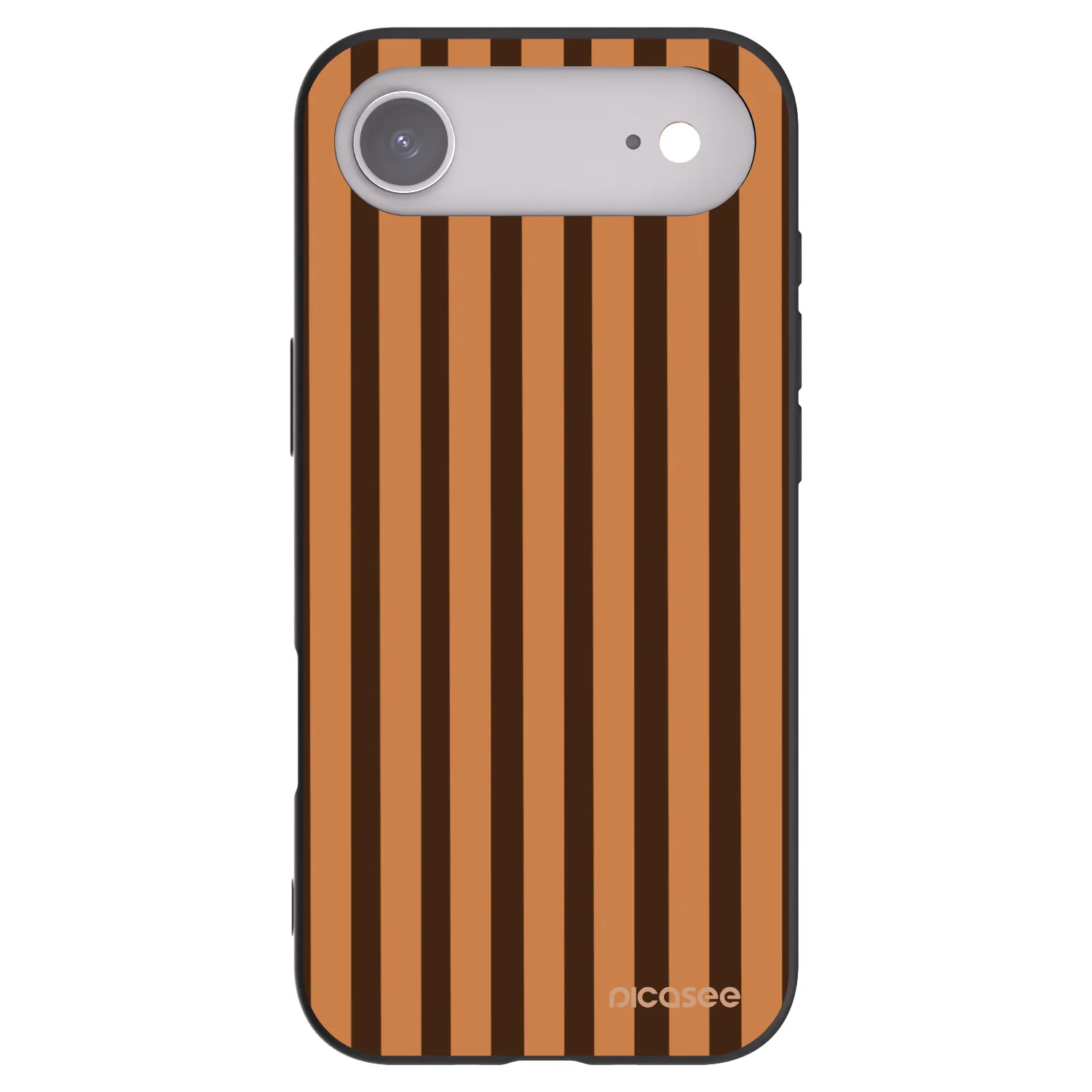 Picasee silikonski črni ovitek za Apple iPhone Air - Caramel lines