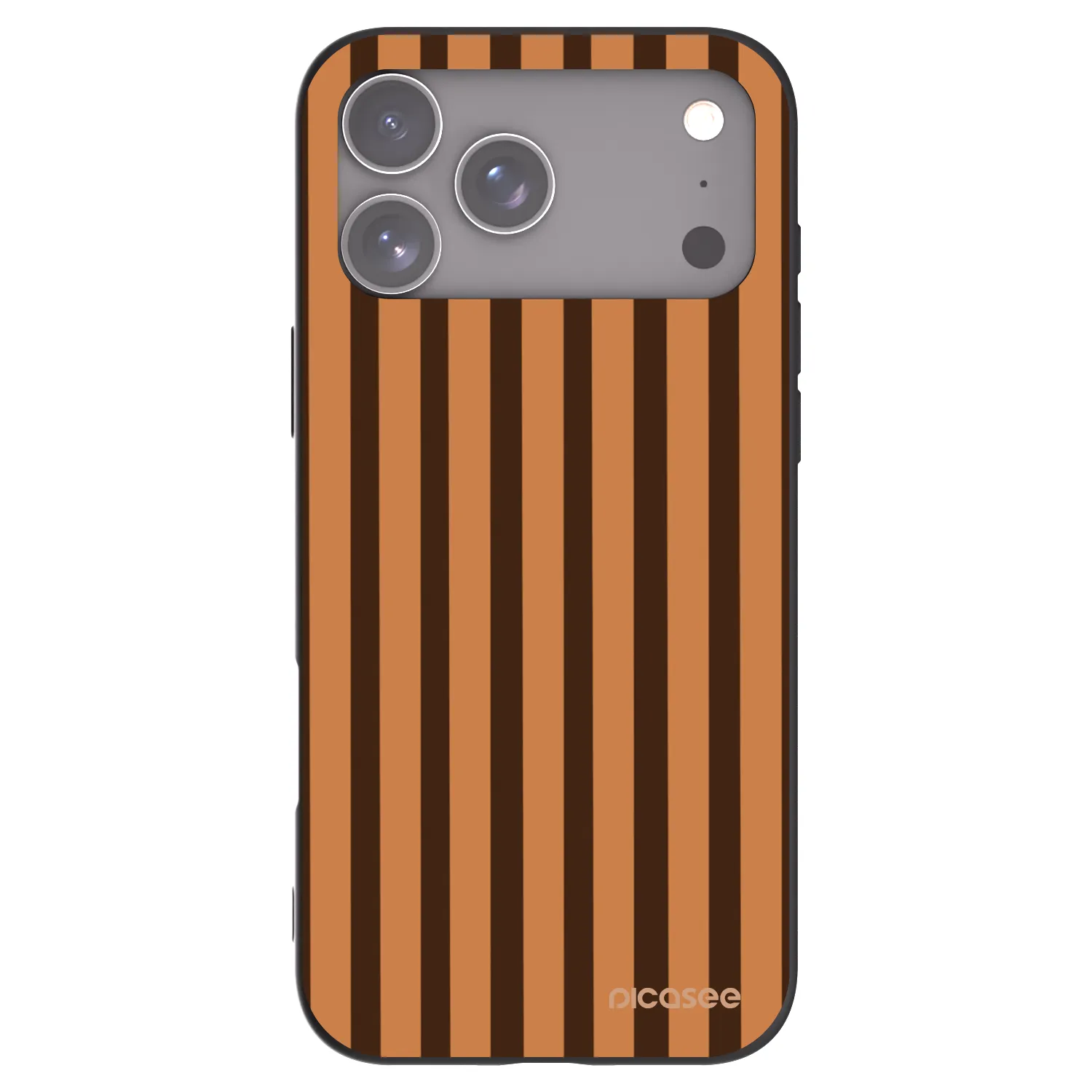 Picasee silikonski črni ovitek za Apple iPhone 17 Pro Max - Caramel lines