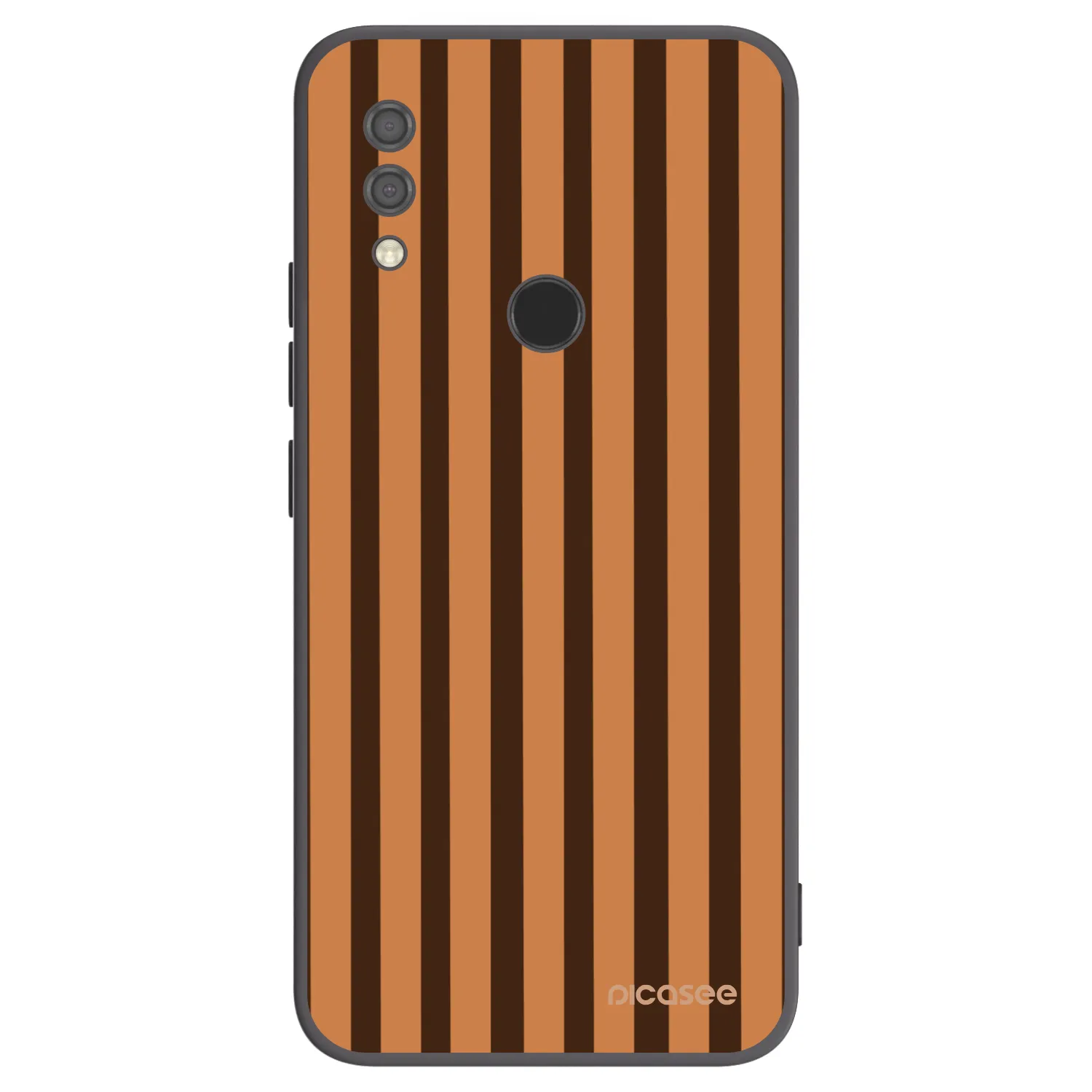 Picasee silikonski črni ovitek za Xiaomi Redmi 7 - Caramel lines