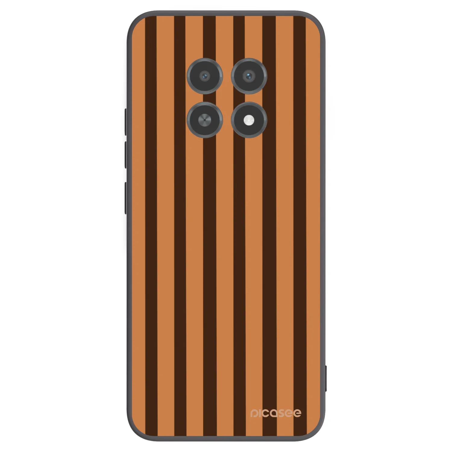 Picasee silikonski črni ovitek za Realme 12X - Caramel lines