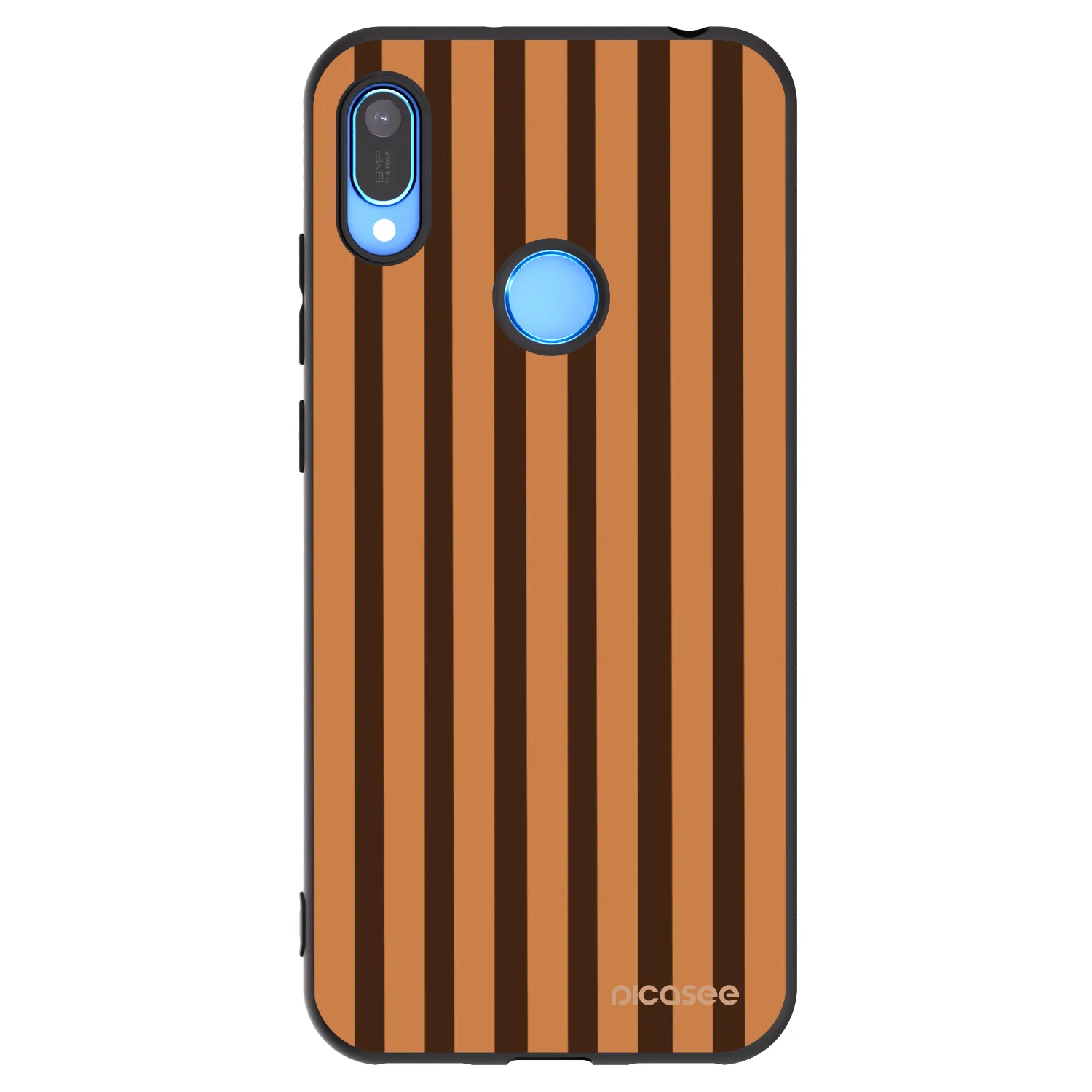 Picasee silikonski črni ovitek za Huawei Y6 2019 - Caramel lines