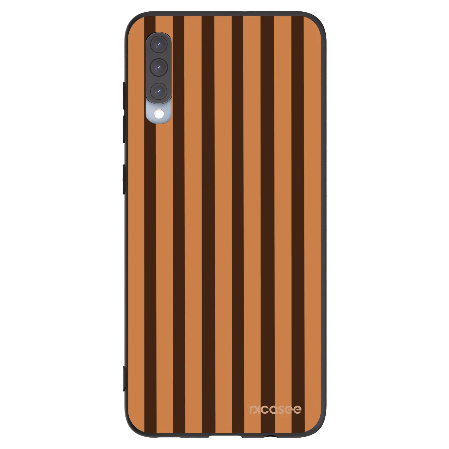 Picasee silikonski črni ovitek za Samsung Galaxy A70 A705F - Caramel lines