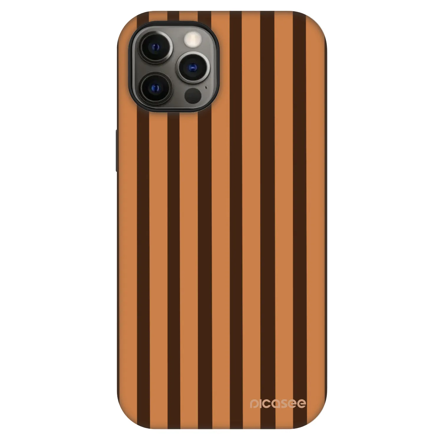 Picasee Fashion Case MagSafe za Apple iPhone 12 - Caramel lines
