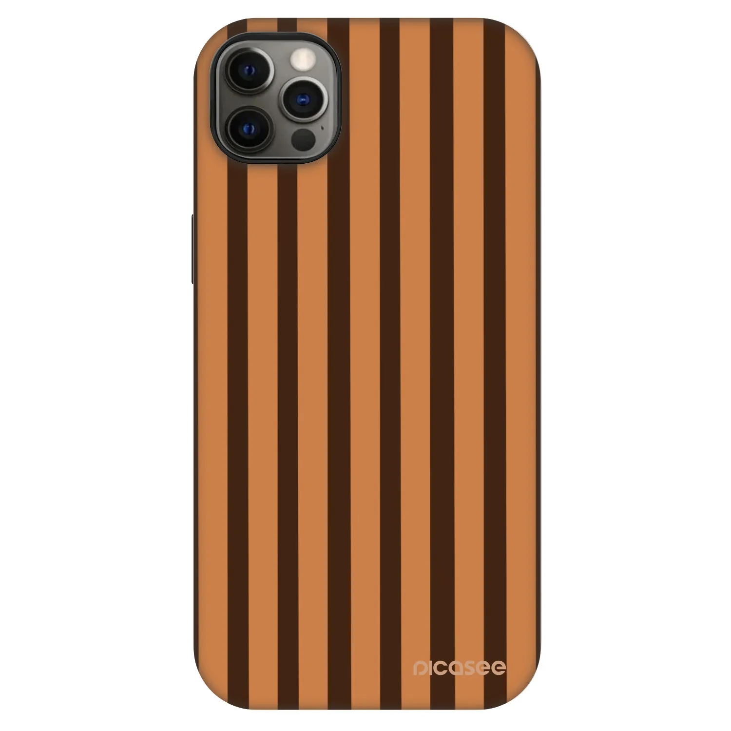 Picasee Fashion Case MagSafe za Apple iPhone 12 Pro Max - Caramel lines