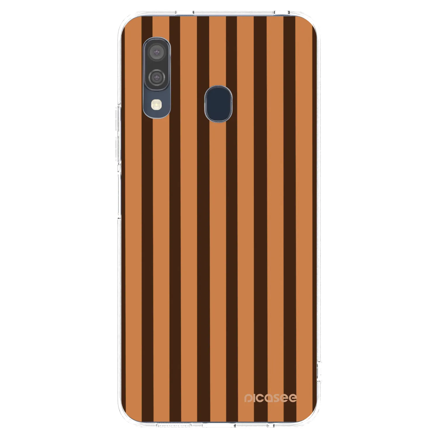 Picasee silikonski prozorni ovitek za Samsung Galaxy A40 A405F - Caramel lines