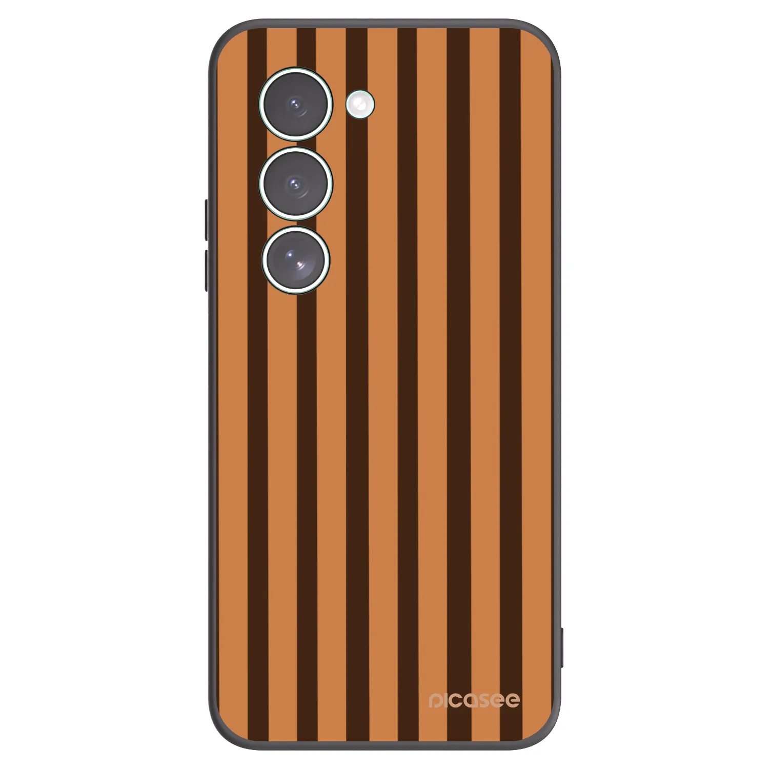 Picasee silikonski črni ovitek za Xiaomi Redmi 15 5G - Caramel lines