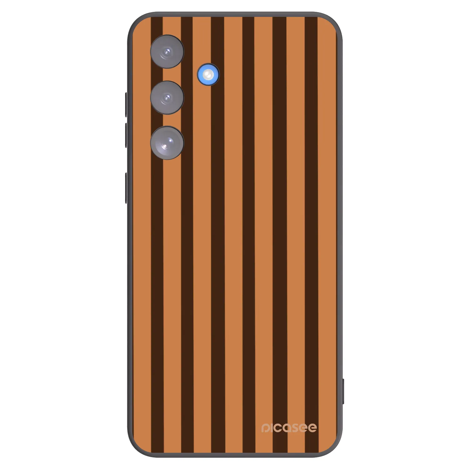 Picasee silikonski črni ovitek za Samsung Galaxy S25 FE 5G - Caramel lines