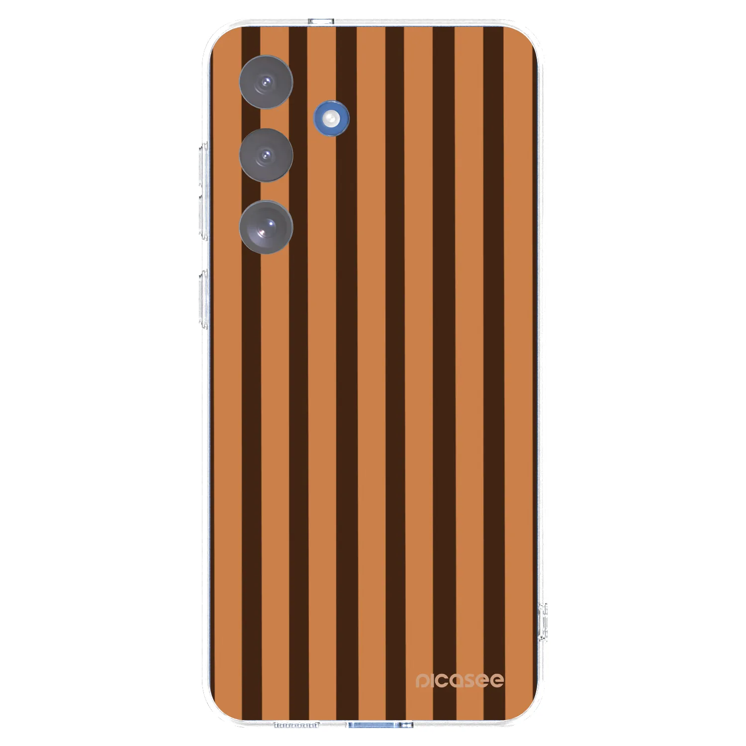 Picasee silikonski prozorni ovitek za Samsung Galaxy S25 FE 5G - Caramel lines