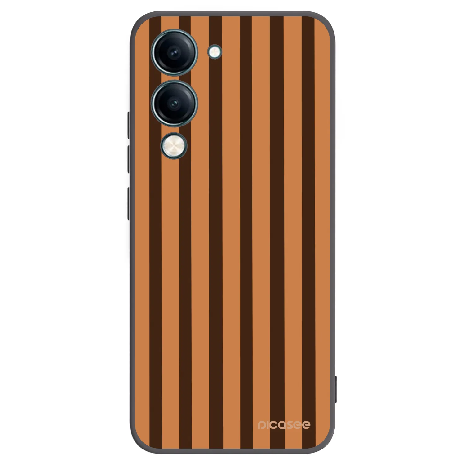 Picasee silikonski črni ovitek za Vivo Y29s 5G - Caramel lines
