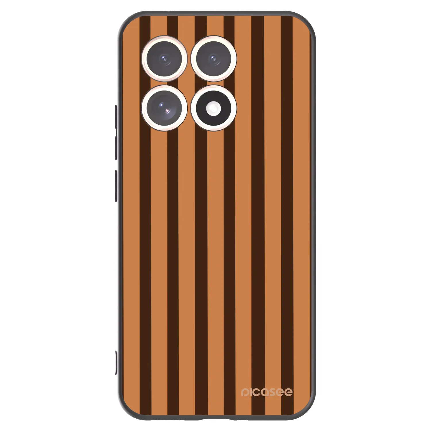 Picasee silikonski črni ovitek za Xiaomi 15T - Caramel lines