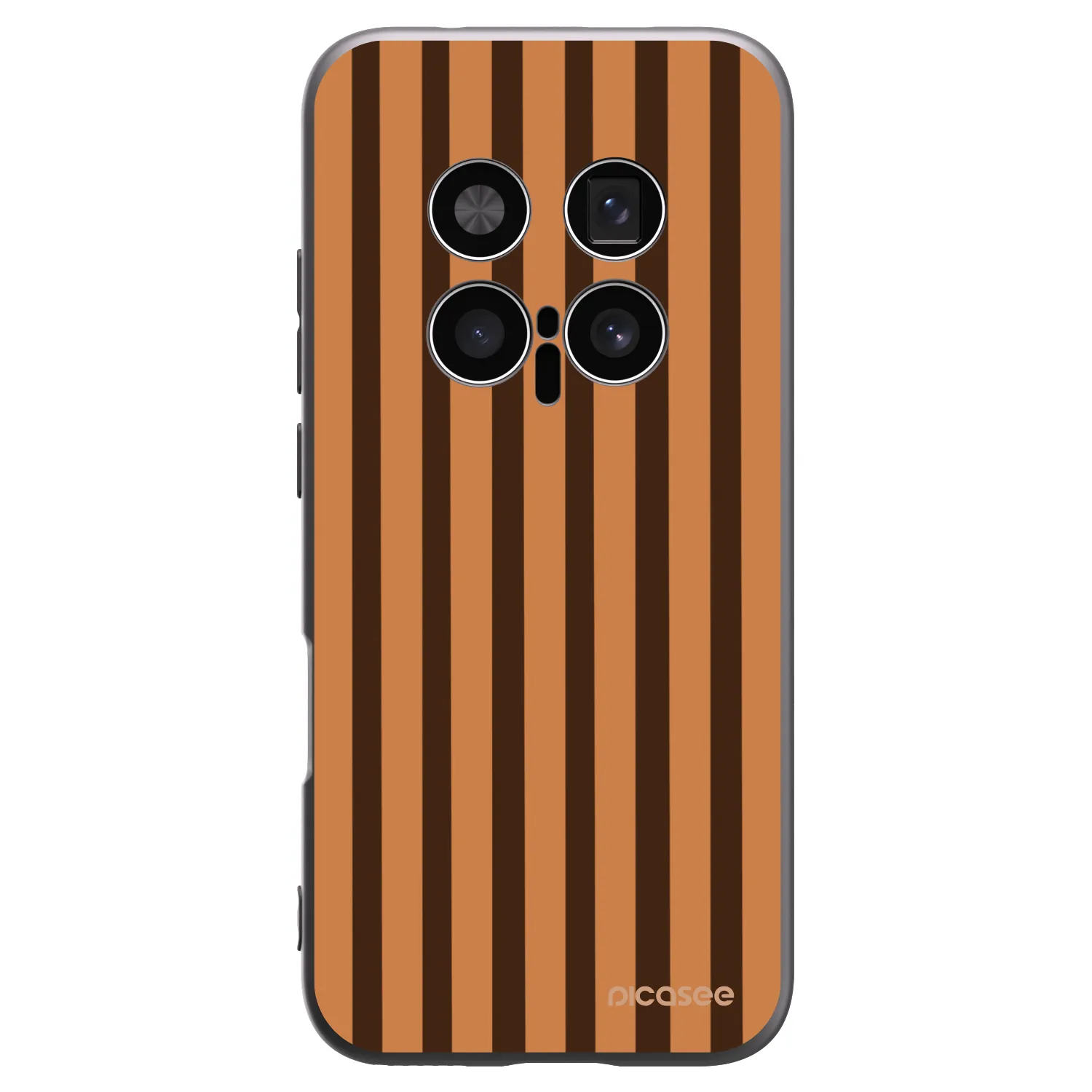 Picasee silikonski črni ovitek za Honor Magic8 Pro 5G - Caramel lines