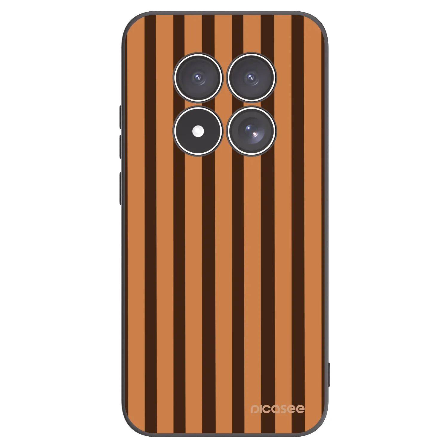 Picasee silikonski črni ovitek za Xiaomi Redmi Note 15 Pro 5G - Caramel lines