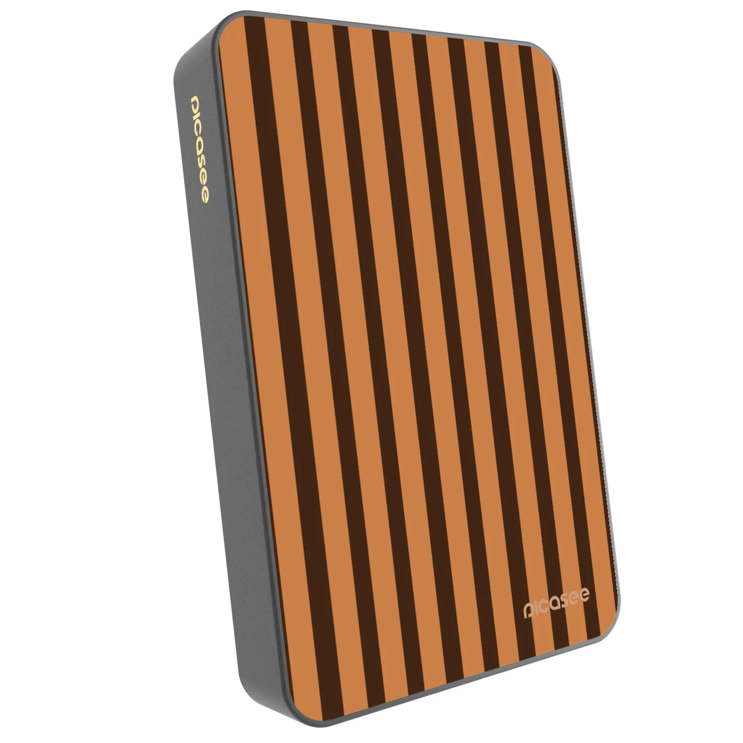 Picasee Prenosna baterija z MagSafe 10 000 mAh Siva - Caramel lines