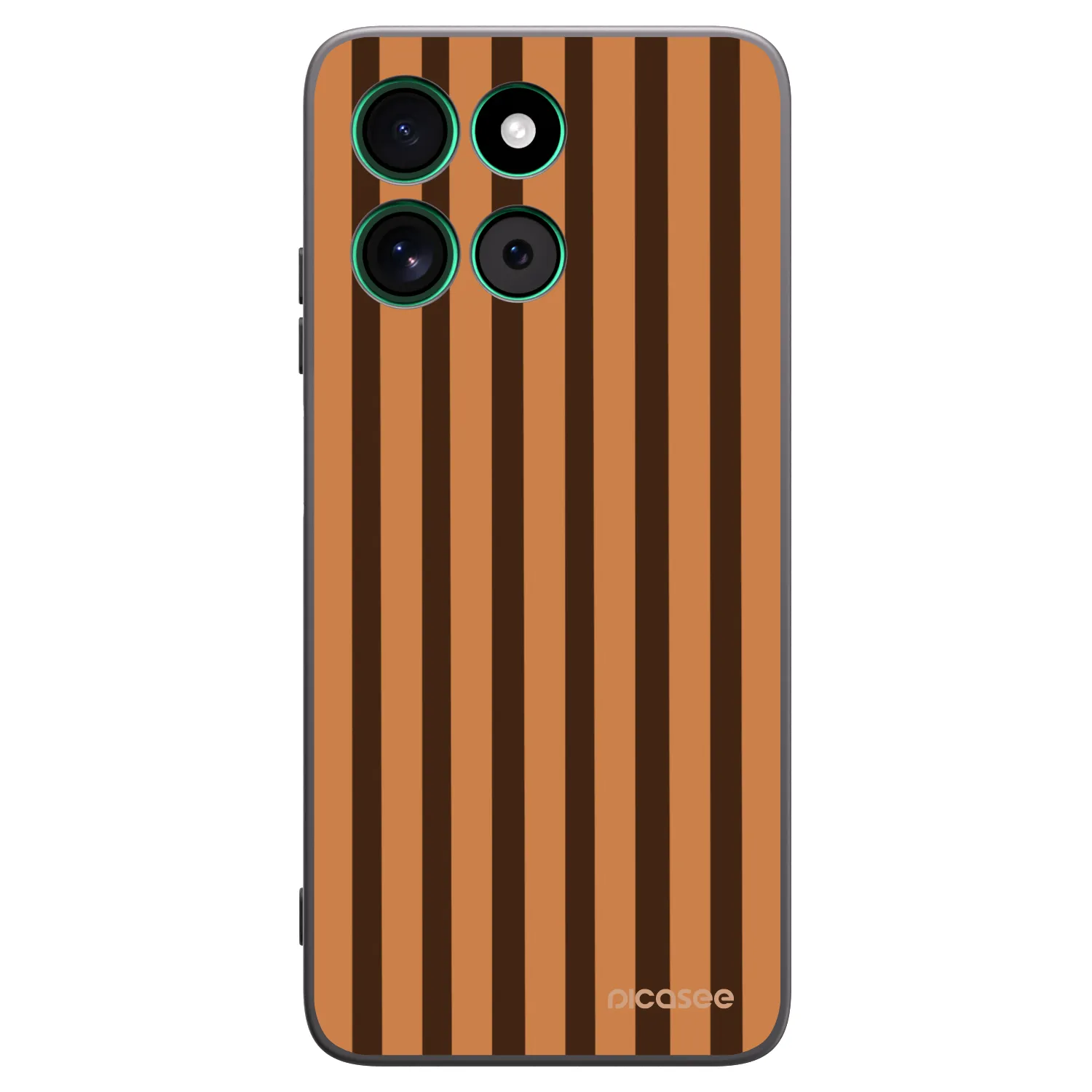 Picasee silikonski črni ovitek za Motorola Moto G57 Power - Caramel lines