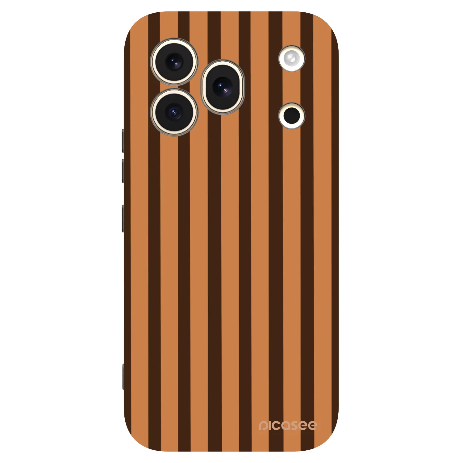 Picasee silikonski črni ovitek za Honor 600 Pro - Caramel lines