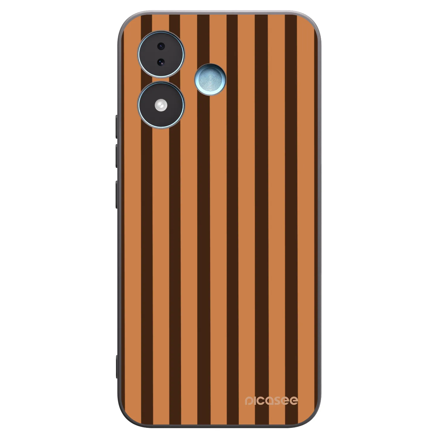 Picasee silikonski črni ovitek za Xiaomi Redmi Note 17 5G - Caramel lines
