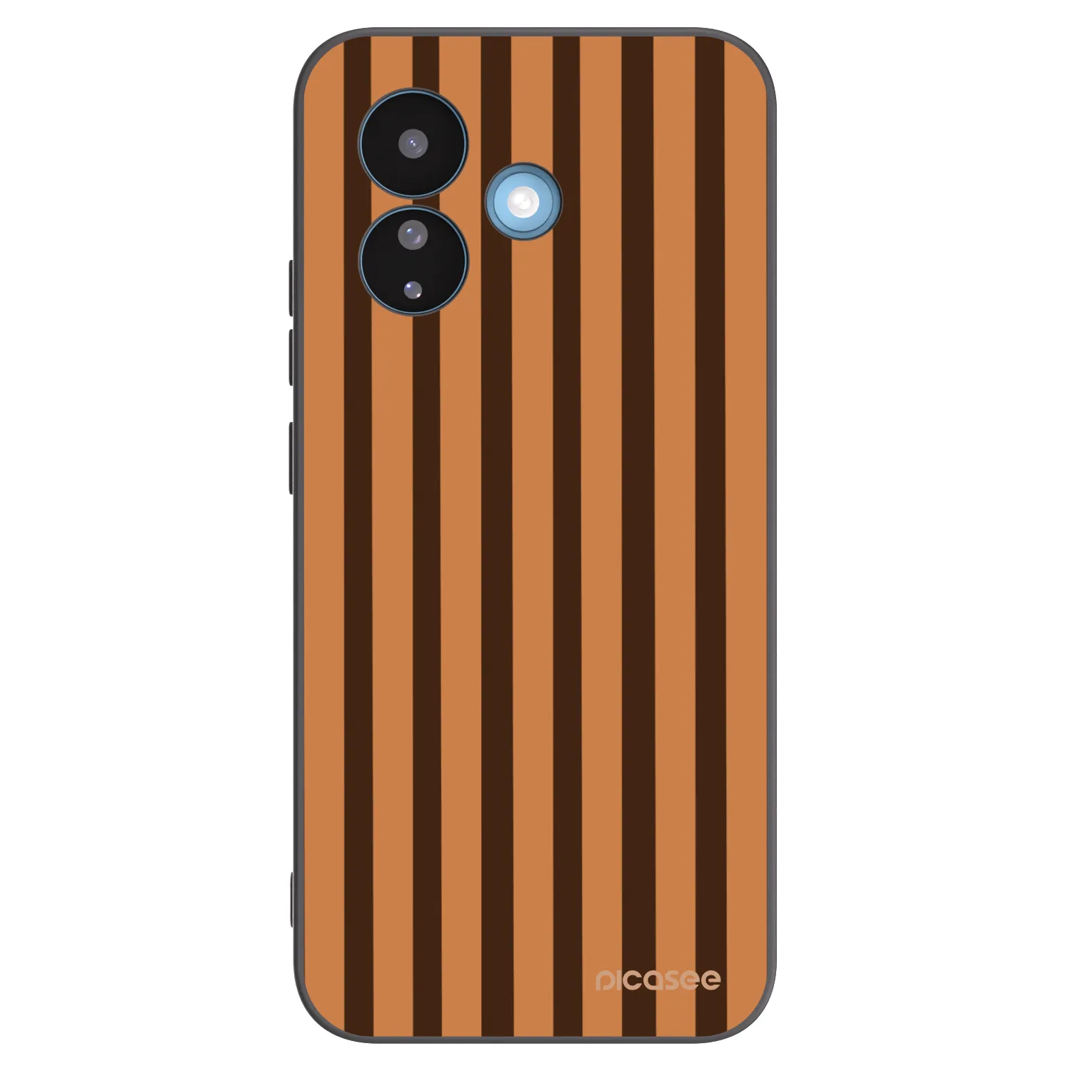 Picasee silikonski črni ovitek za Xiaomi Redmi Note 17 Pro 5G - Caramel lines