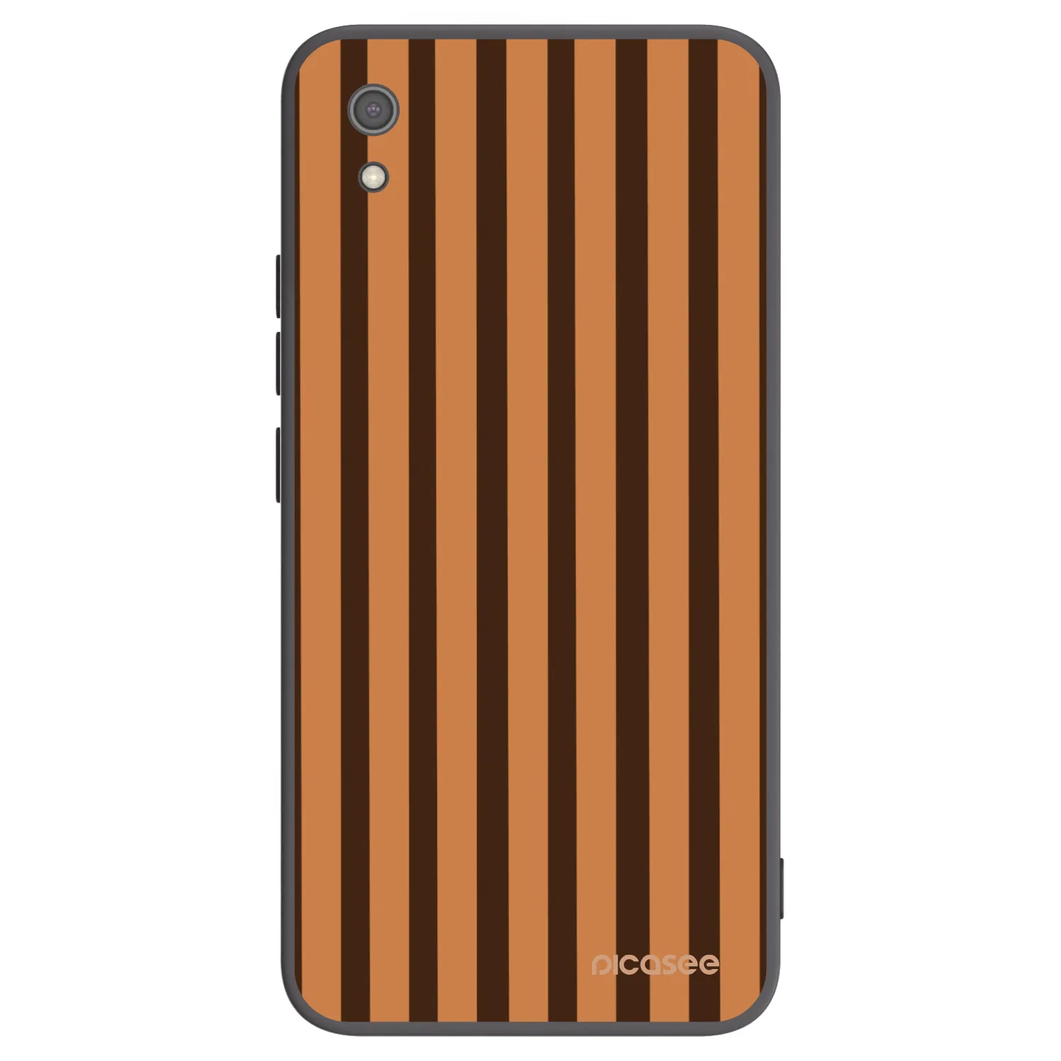 Picasee silikonski črni ovitek za Xiaomi Redmi 7A - Caramel lines