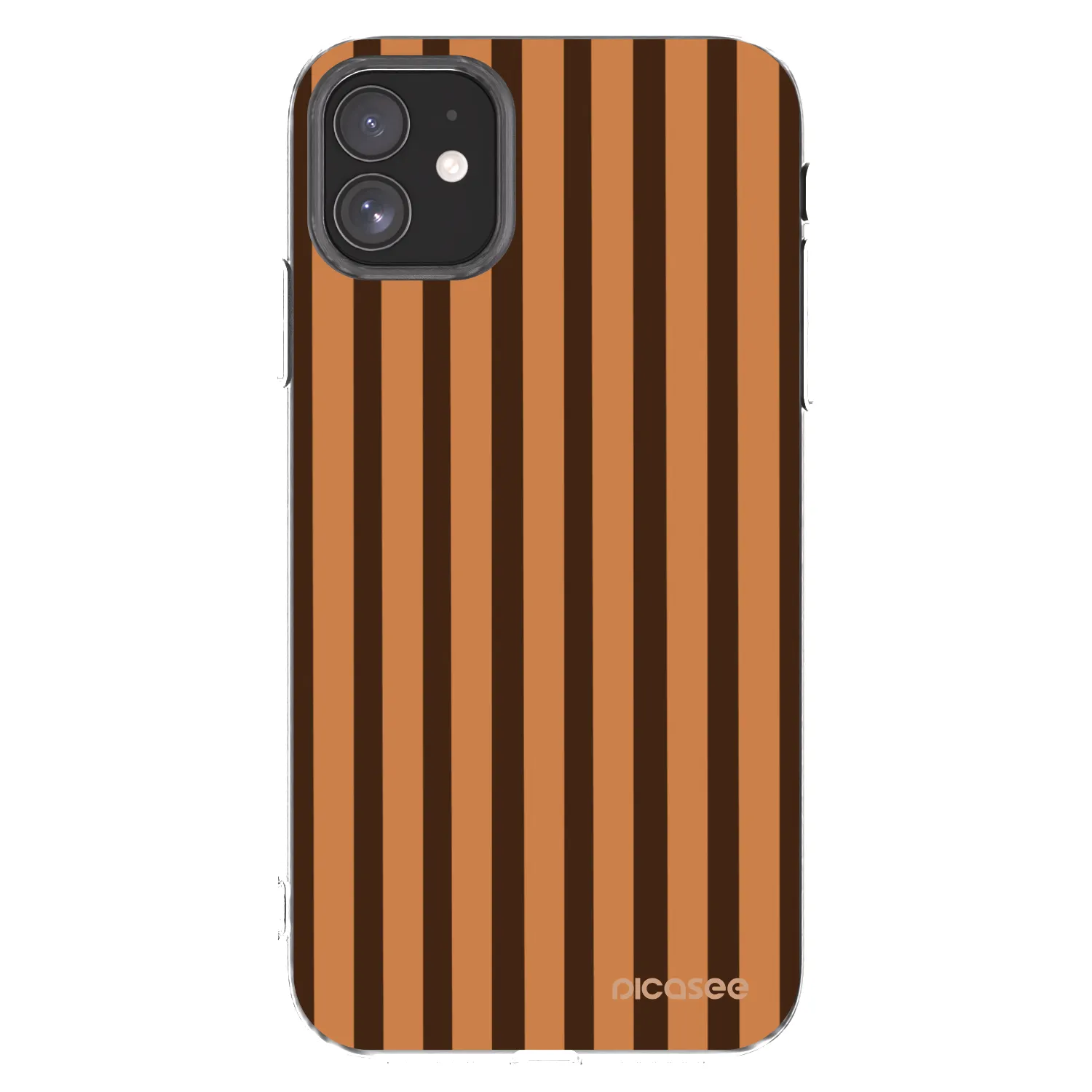 Picasee silikonski prozorni ovitek za Apple iPhone 11 - Caramel lines