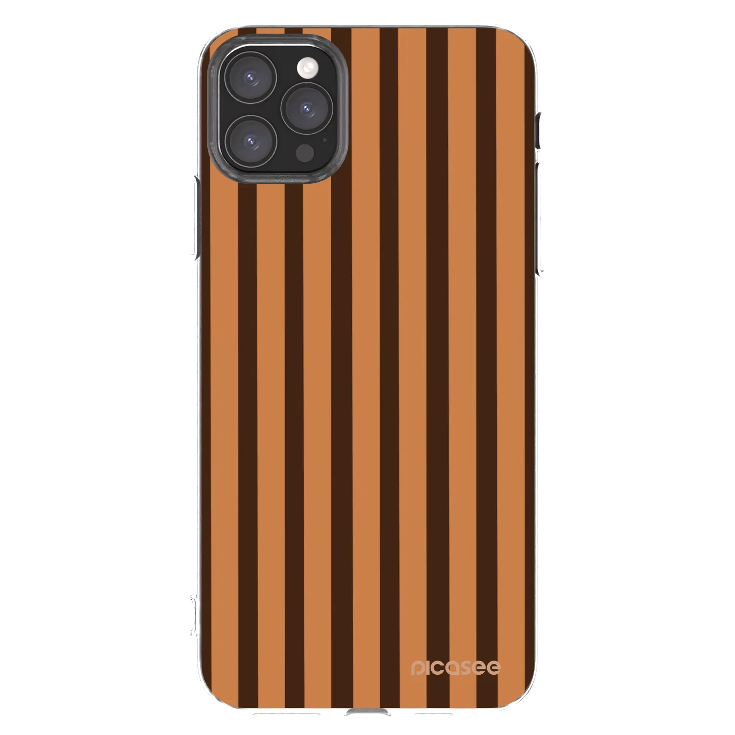Picasee silikonski prozorni ovitek za Apple iPhone 11 Pro Max - Caramel lines