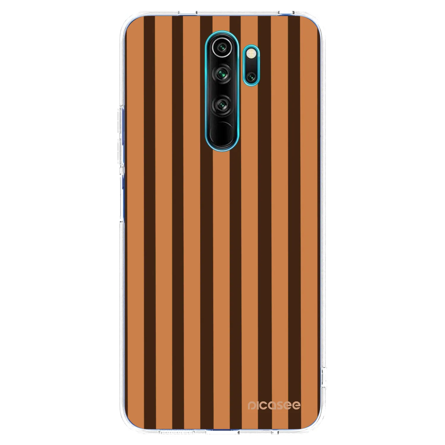 Picasee silikonski prozorni ovitek za Xiaomi Redmi Note 8 Pro - Caramel lines