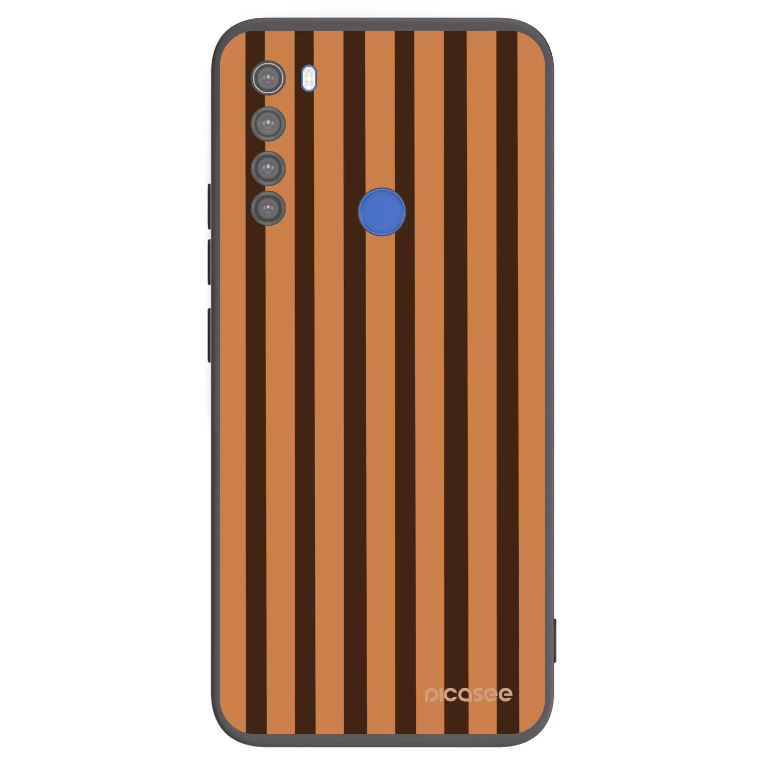 Picasee silikonski črni ovitek za Xiaomi Redmi Note 8T - Caramel lines