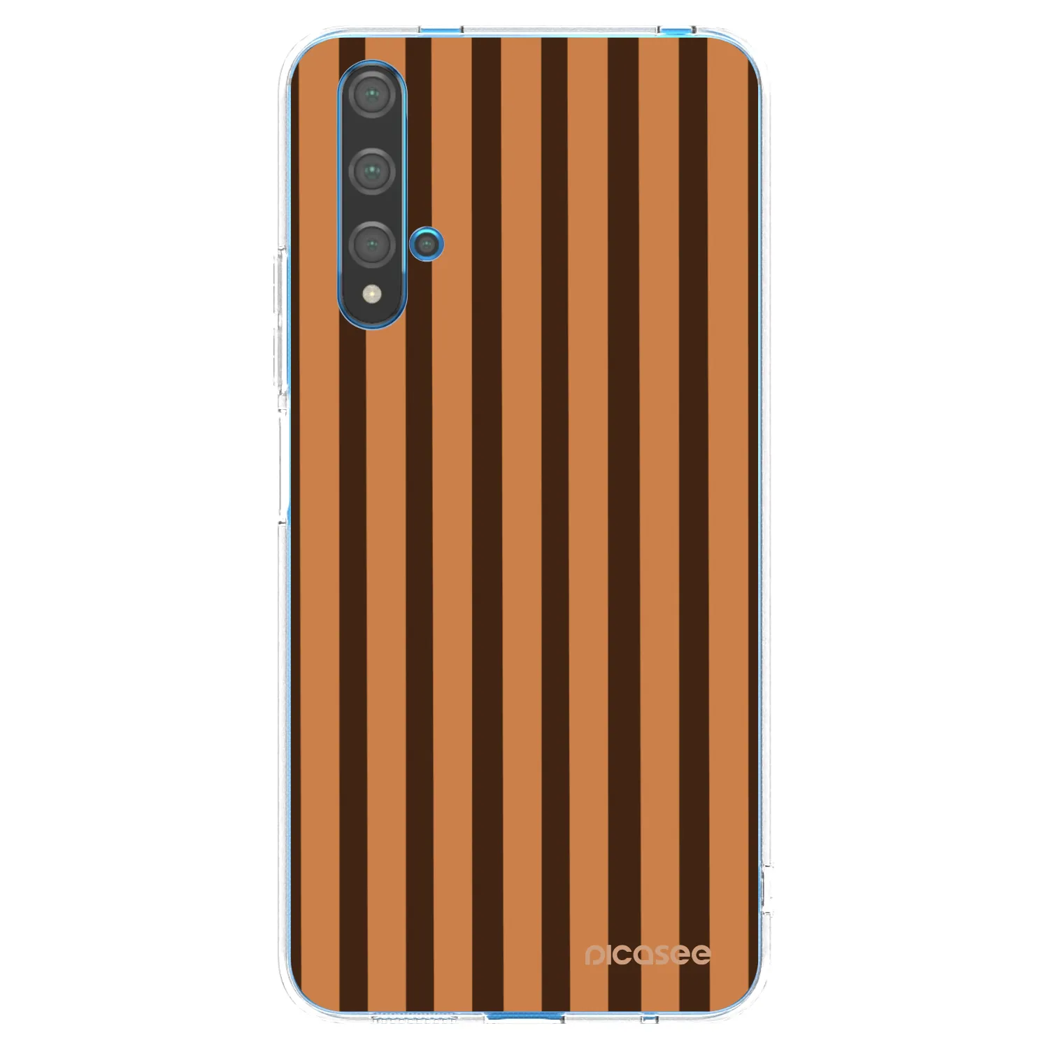 Picasee silikonski prozorni ovitek za Huawei Nova 5T - Caramel lines