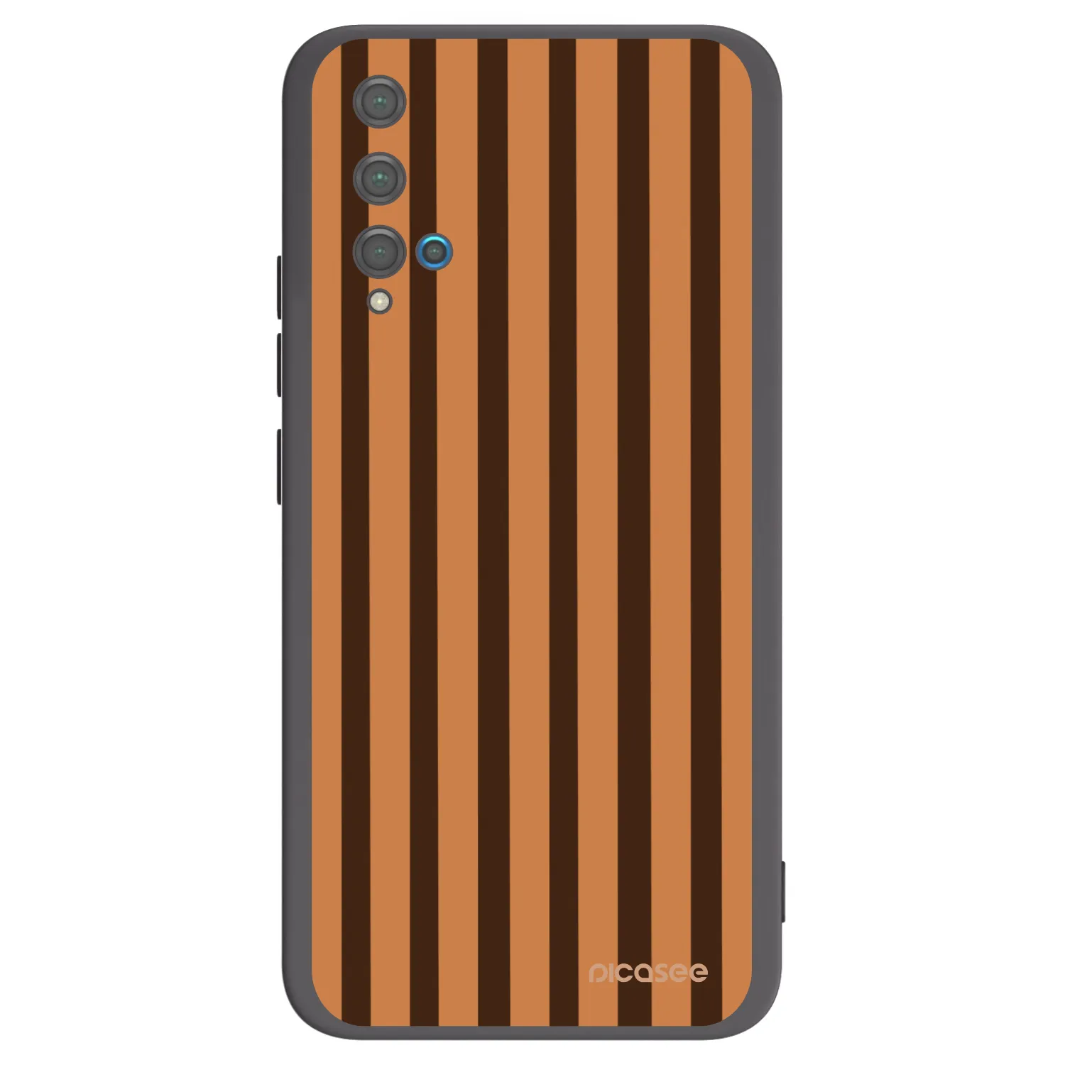 Picasee silikonski črni ovitek za Huawei Nova 5T - Caramel lines