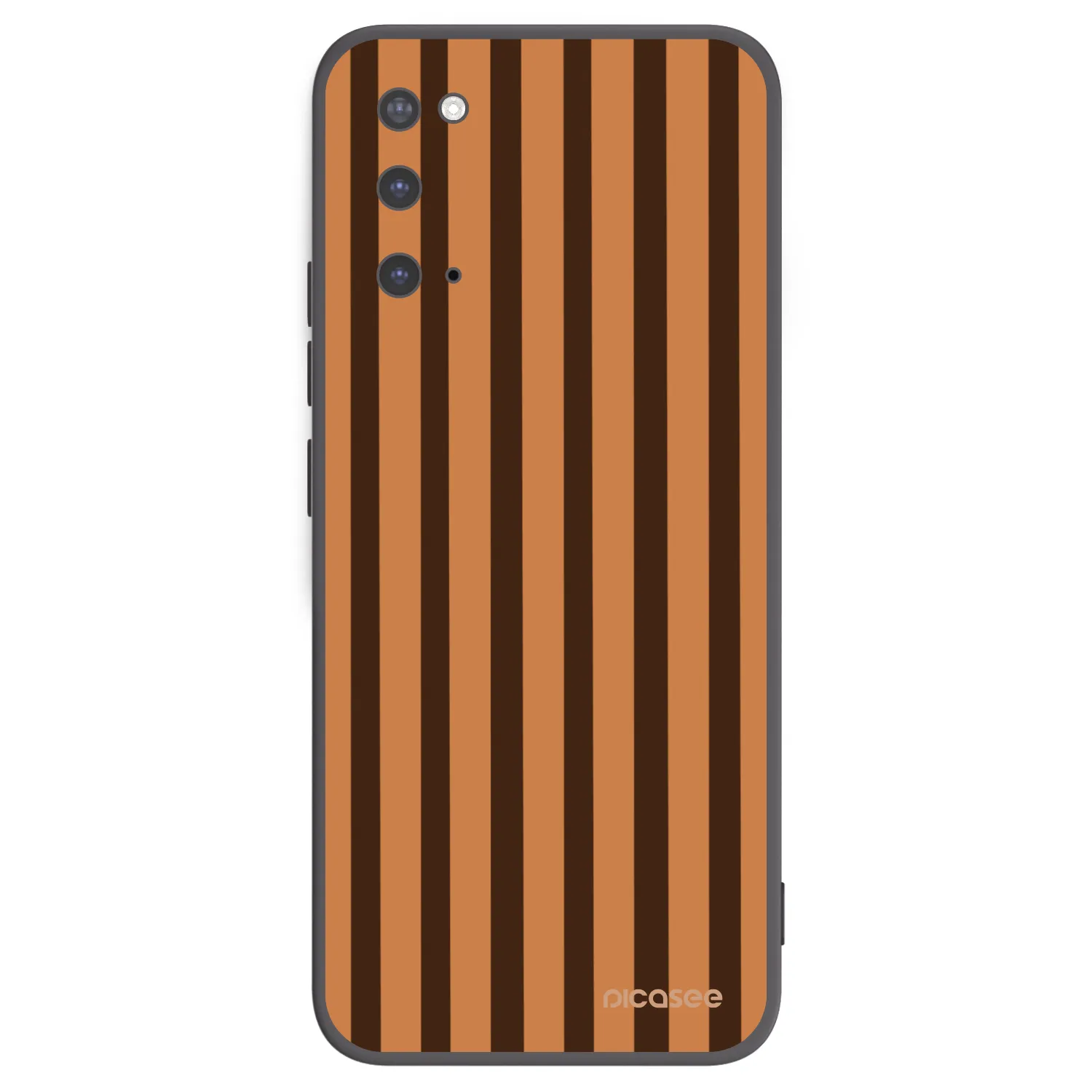 Picasee silikonski črni ovitek za Samsung Galaxy S20 G980F - Caramel lines
