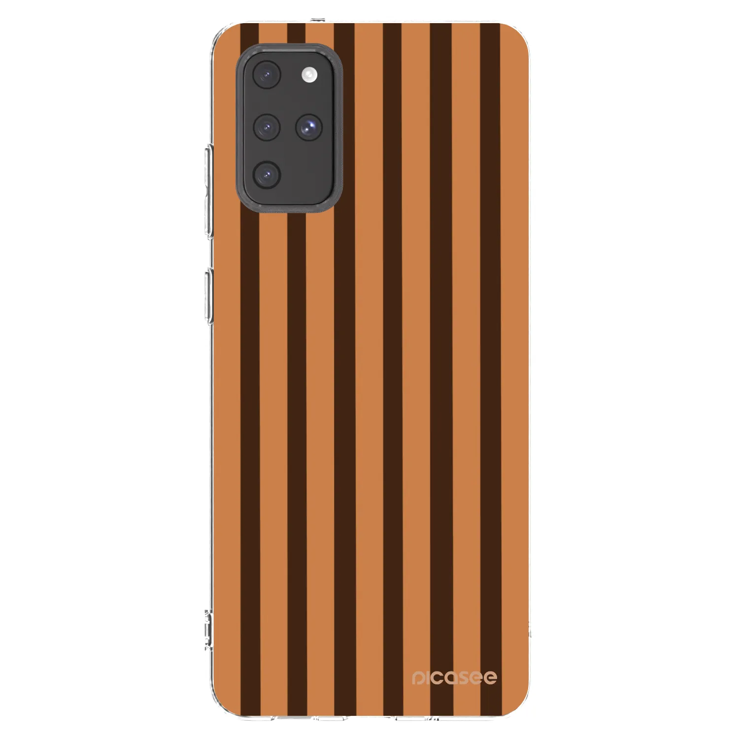 Picasee silikonski prozorni ovitek za Samsung Galaxy S20+ G985F - Caramel lines