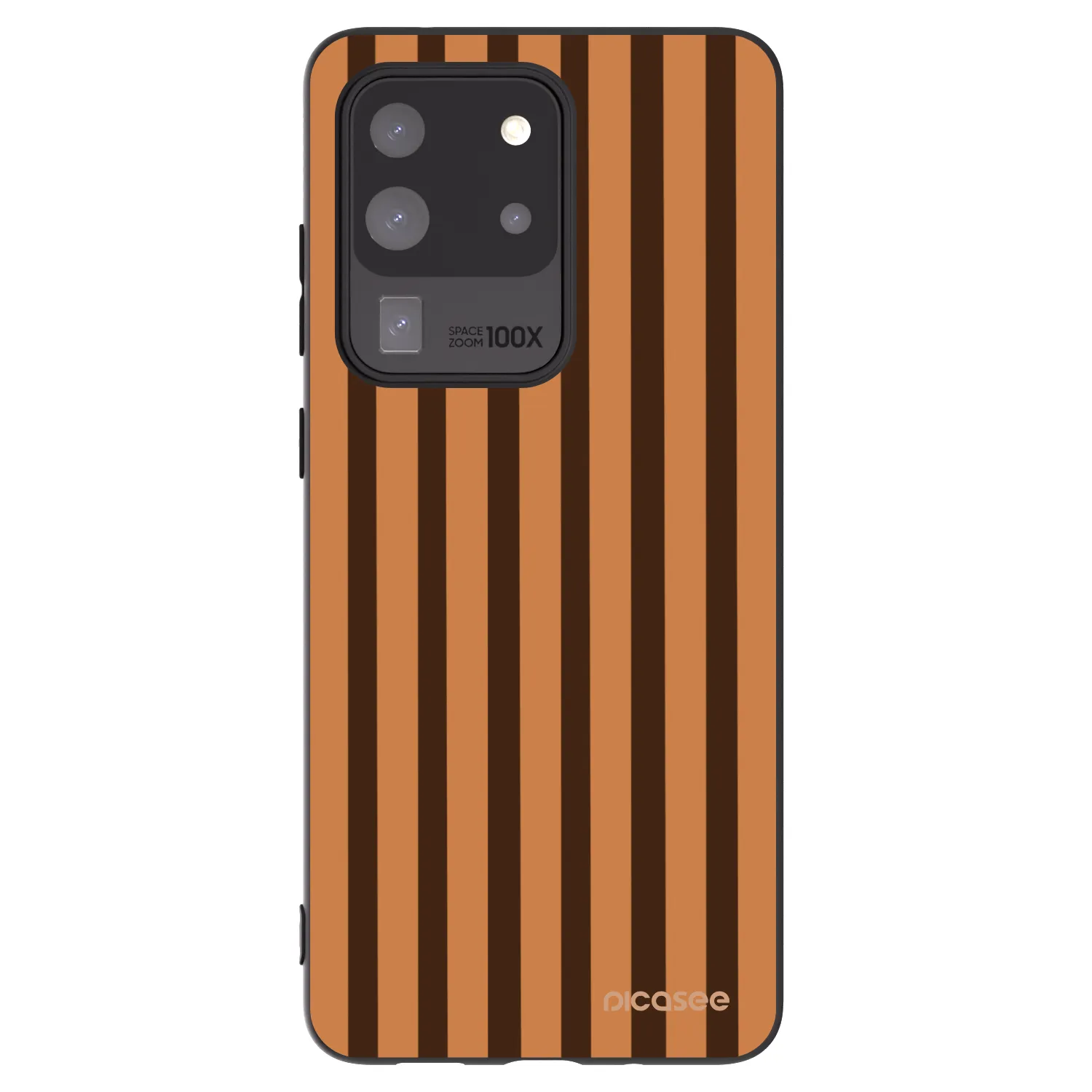 Picasee silikonski črni ovitek za Samsung Galaxy S20 Ultra 5G G988F - Caramel lines