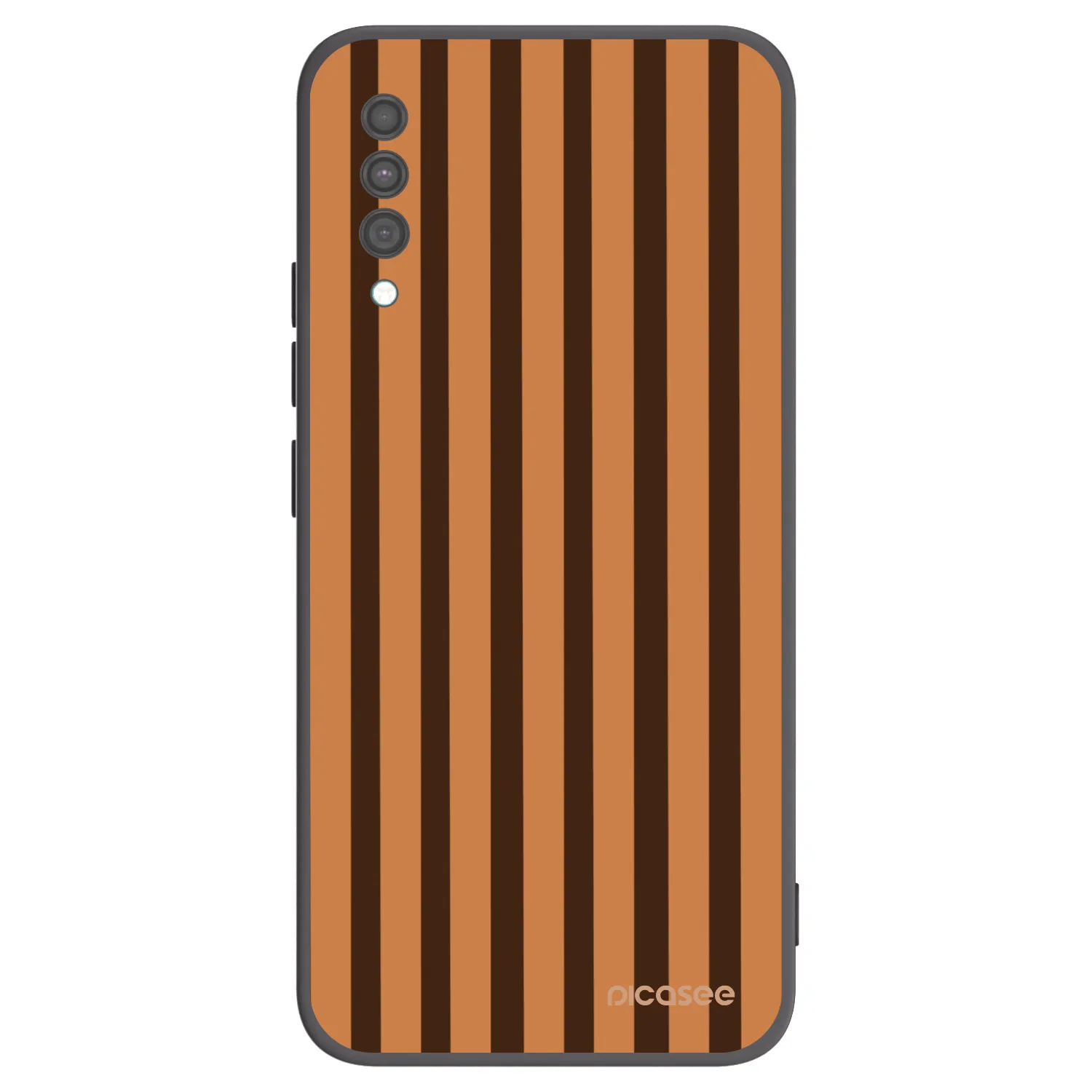 Picasee silikonski črni ovitek za Samsung Galaxy A30s A307F - Caramel lines