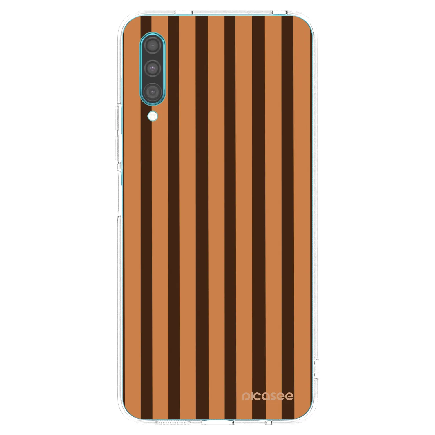 Picasee silikonski prozorni ovitek za Samsung Galaxy A30s A307F - Caramel lines