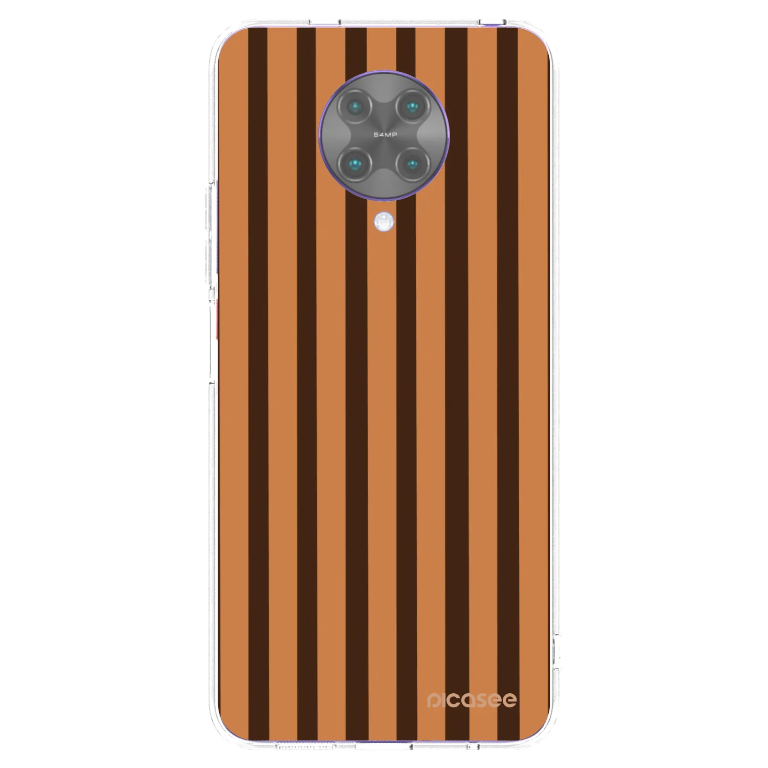 Picasee silikonski prozorni ovitek za Xiaomi Poco F2 Pro - Caramel lines