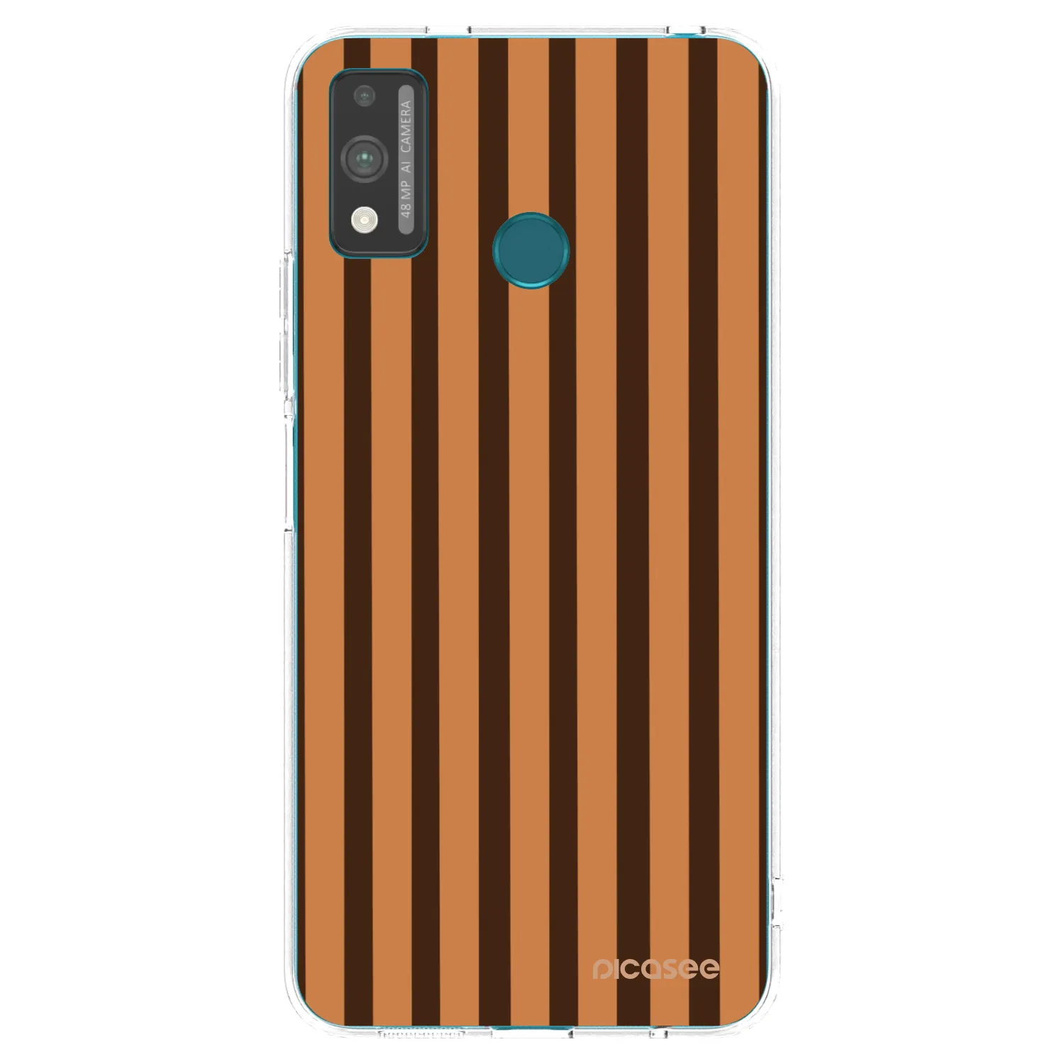 Picasee silikonski prozorni ovitek za Honor 9X Lite - Caramel lines