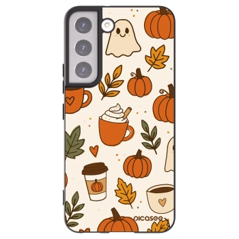 Picasee silikonski črni ovitek za Samsung Galaxy S22 5G - Fall vibes