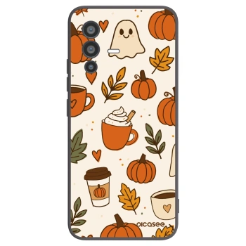 Picasee silikonski črni ovitek za Vivo V23 5G - Fall vibes