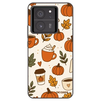 Picasee silikonski črni ovitek za Xiaomi 13T - Fall vibes