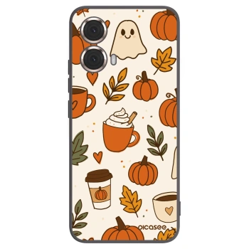Picasee silikonski črni ovitek za Motorola Moto G85 - Fall vibes