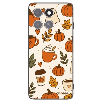 Picasee silikonski črni ovitek za Motorola Edge 60 Pro - Fall vibes