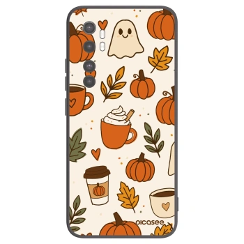 Picasee silikonski črni ovitek za Xiaomi Mi Note 10 Lite - Fall vibes