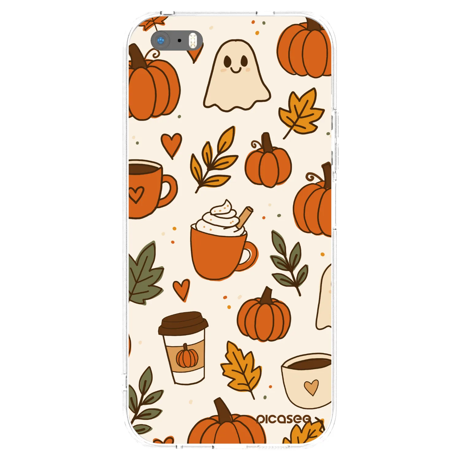 Picasee silikonski prozorni ovitek za Apple iPhone 5/5S/SE - Fall vibes