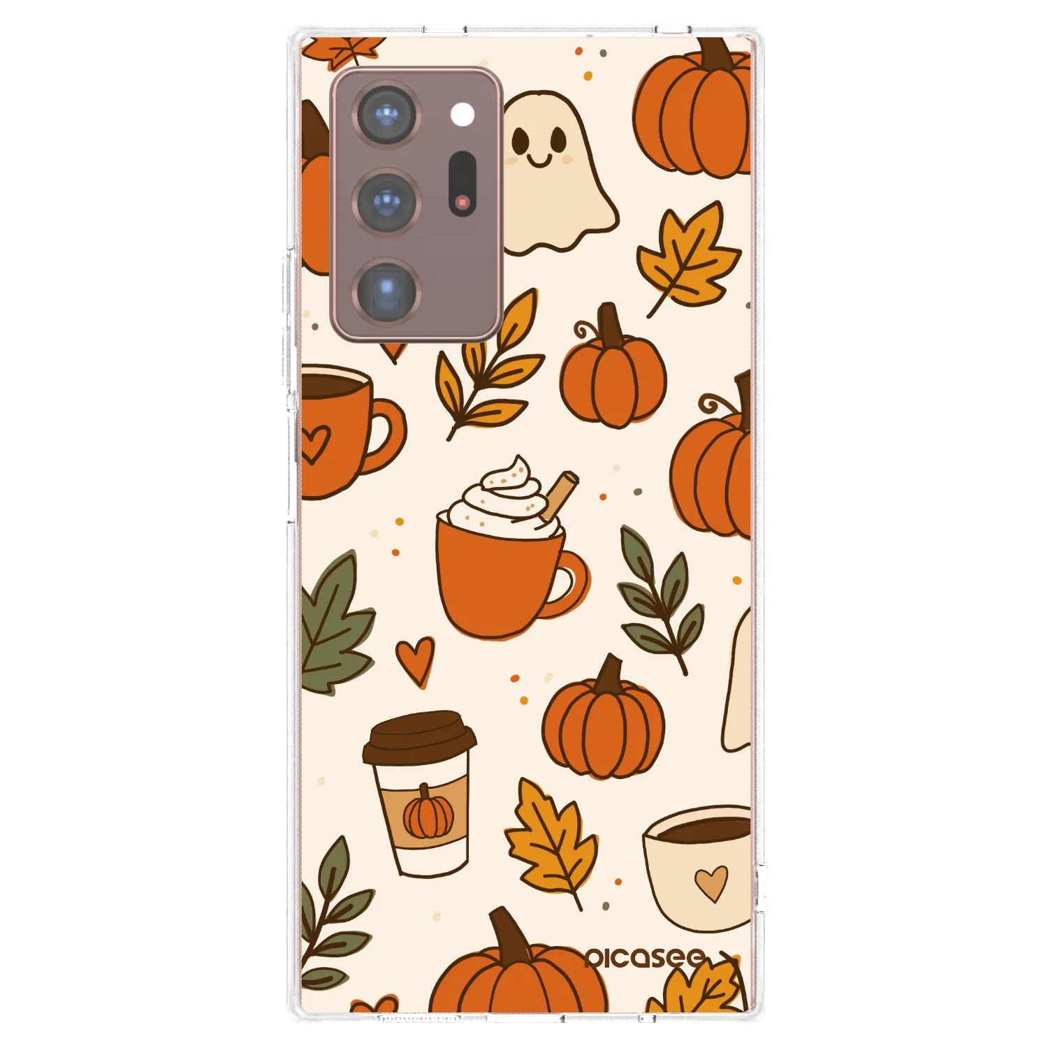 Picasee silikonski prozorni ovitek za Samsung Galaxy Note 20 Ultra - Fall vibes