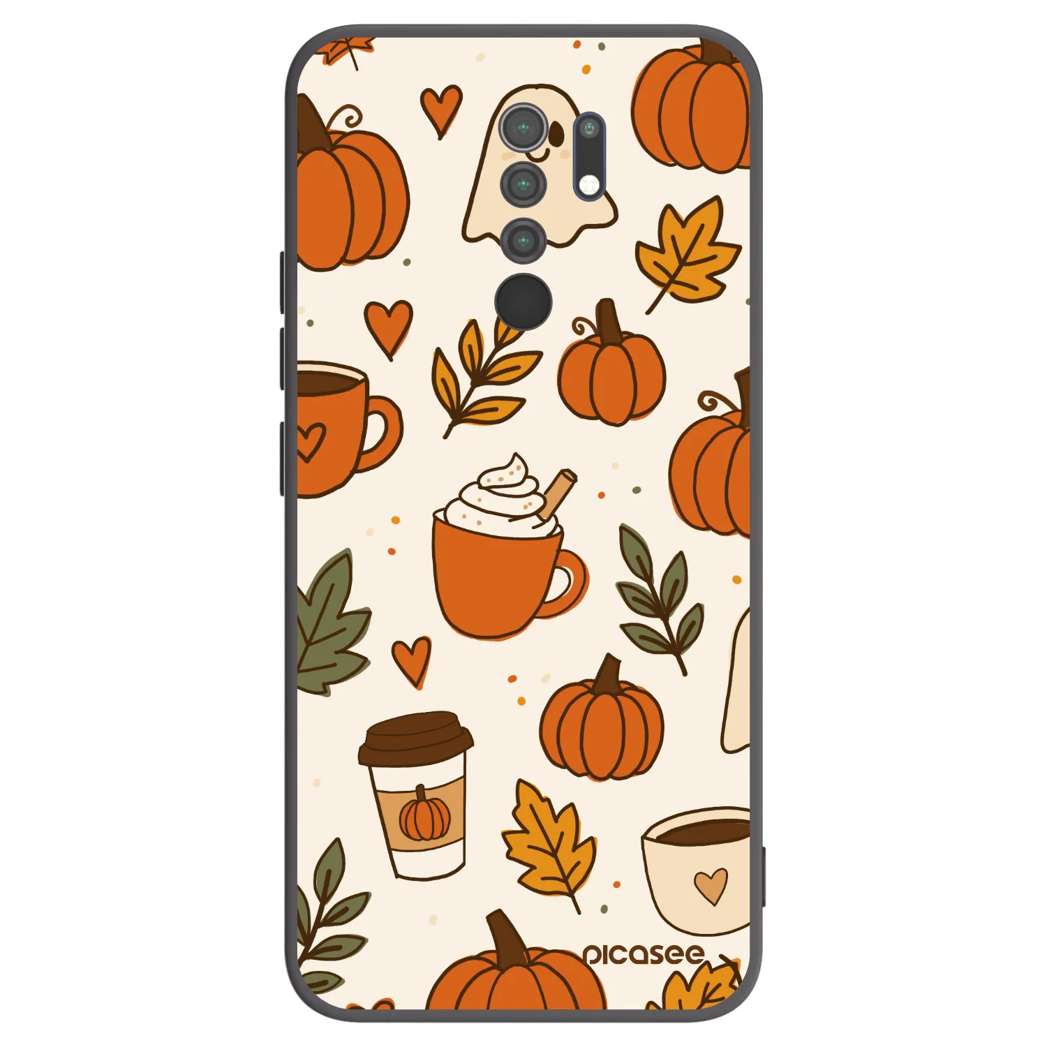 Picasee silikonski črni ovitek za Xiaomi Redmi 9 - Fall vibes
