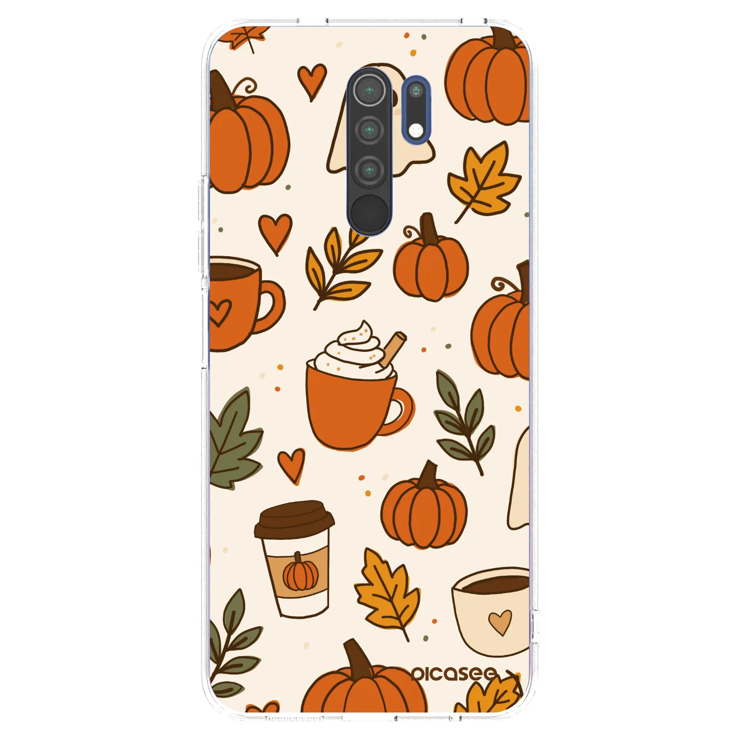 Picasee silikonski prozorni ovitek za Xiaomi Redmi 9 - Fall vibes