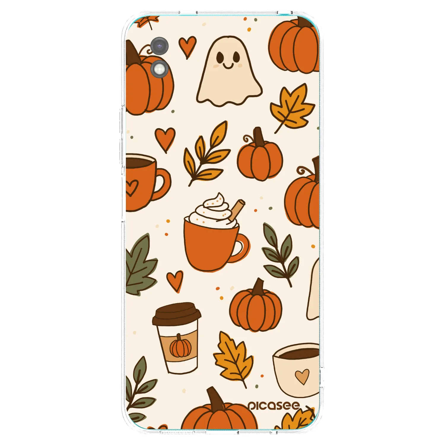 Picasee silikonski črni ovitek za Xiaomi Redmi 9A - Fall vibes