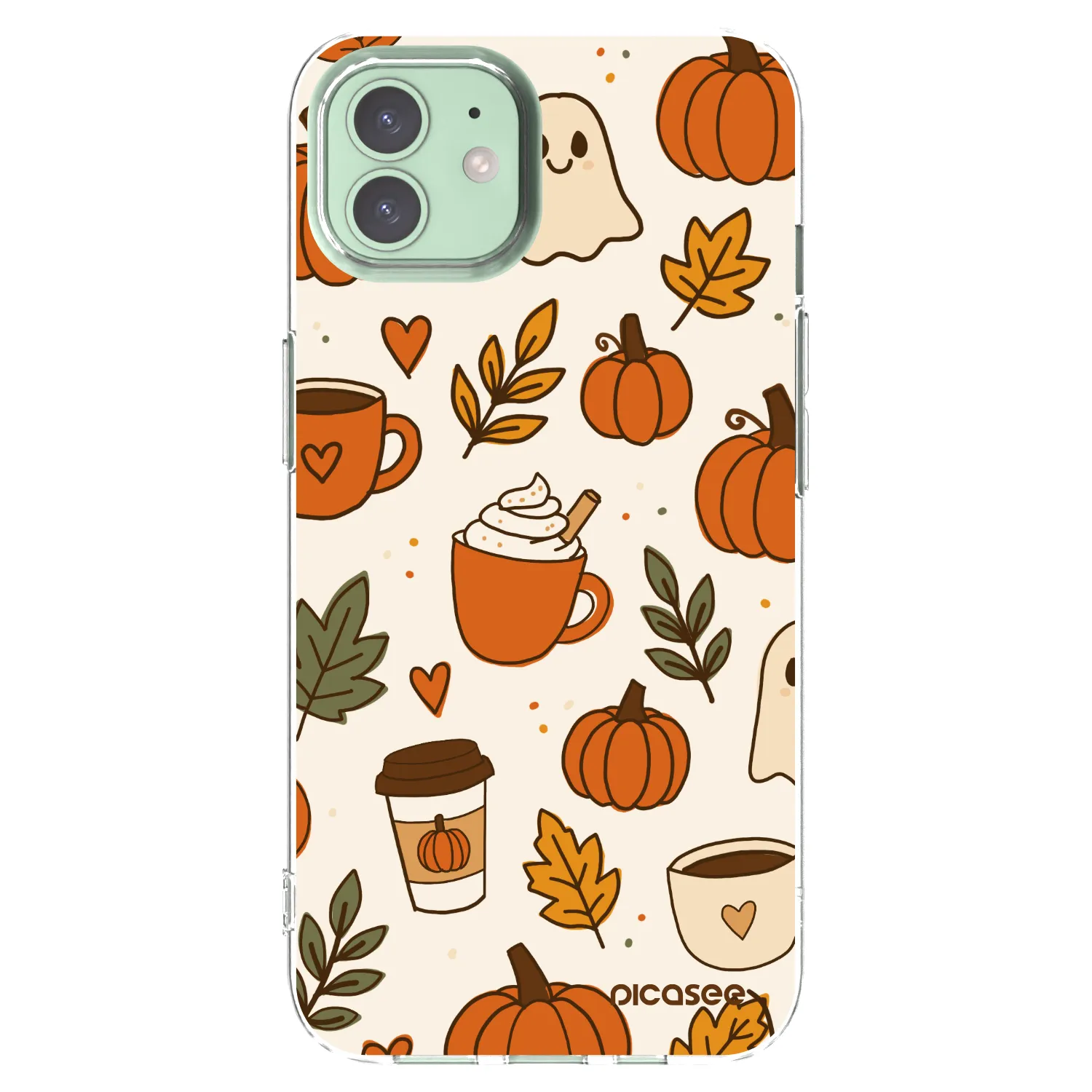 Picasee silikonski prozorni ovitek za Apple iPhone 12 - Fall vibes