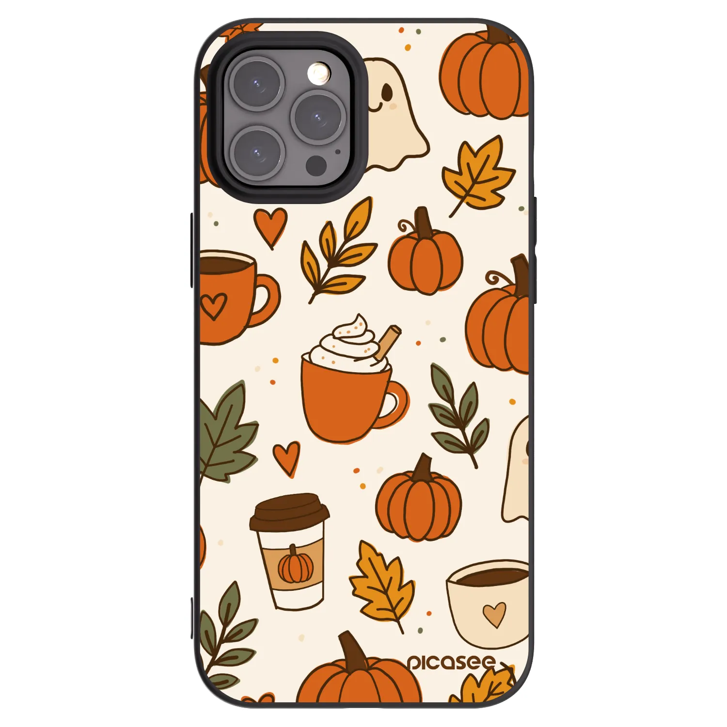 Picasee silikonski črni ovitek za Apple iPhone 12 Pro Max - Fall vibes