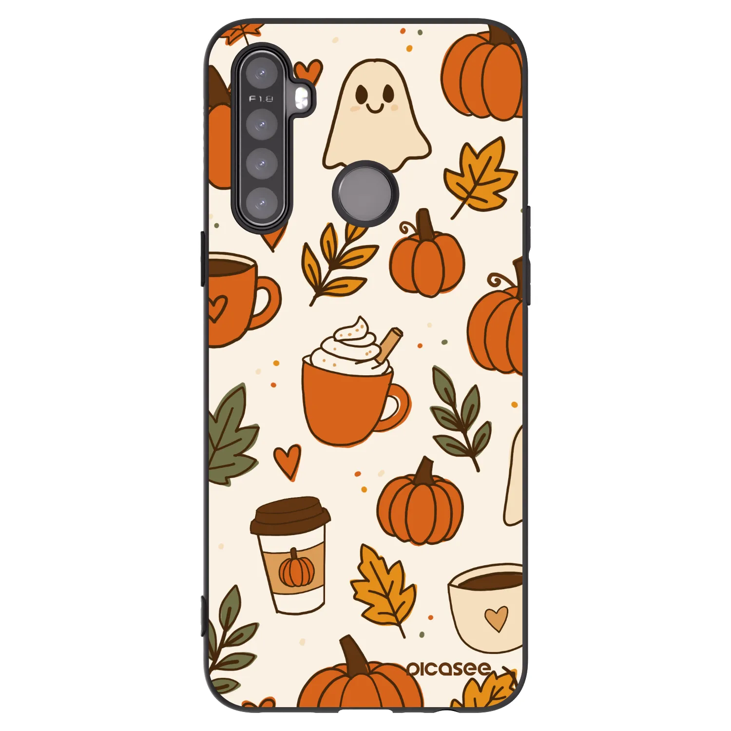 Picasee silikonski črni ovitek za Realme 6i - Fall vibes