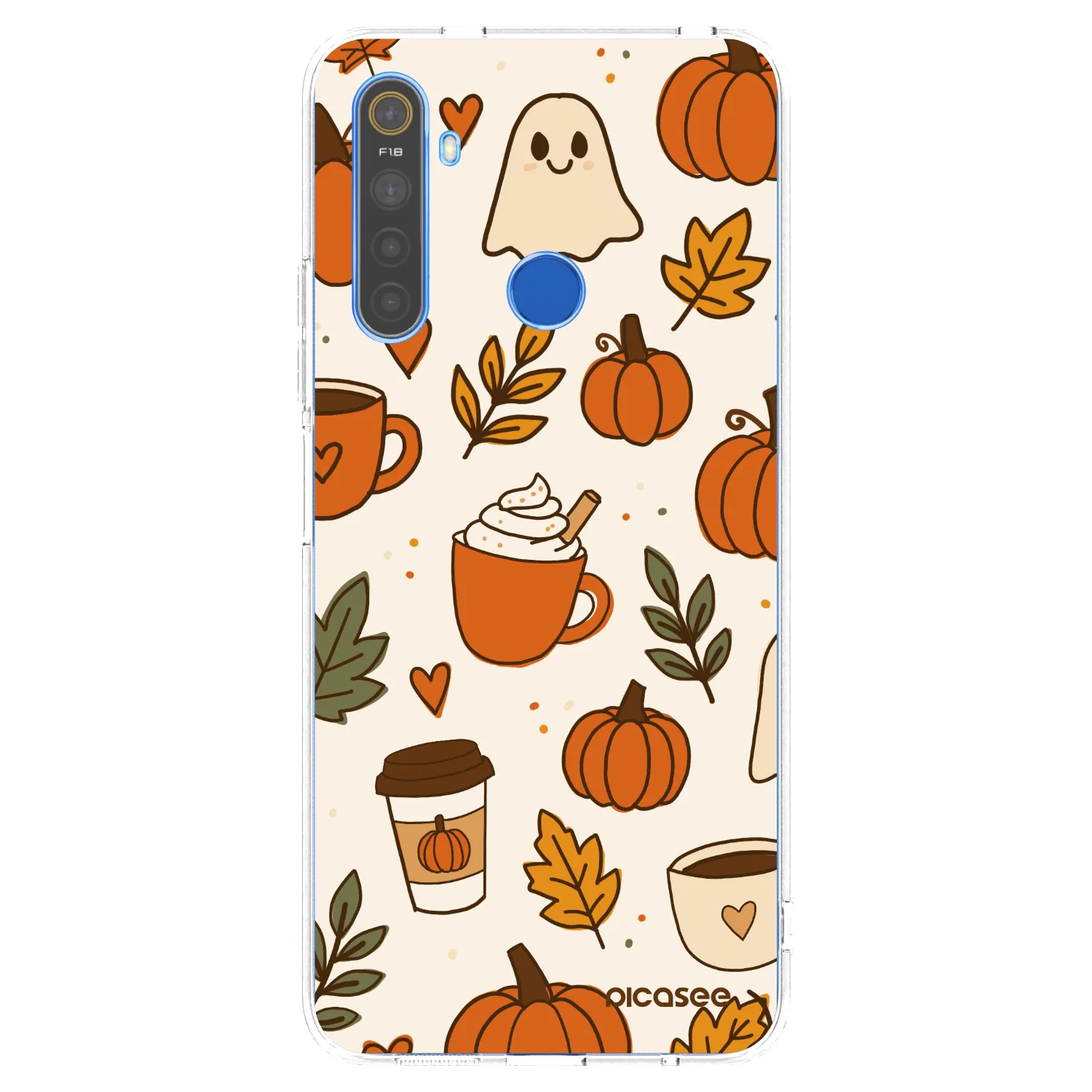 Picasee silikonski prozorni ovitek za Realme 5 - Fall vibes